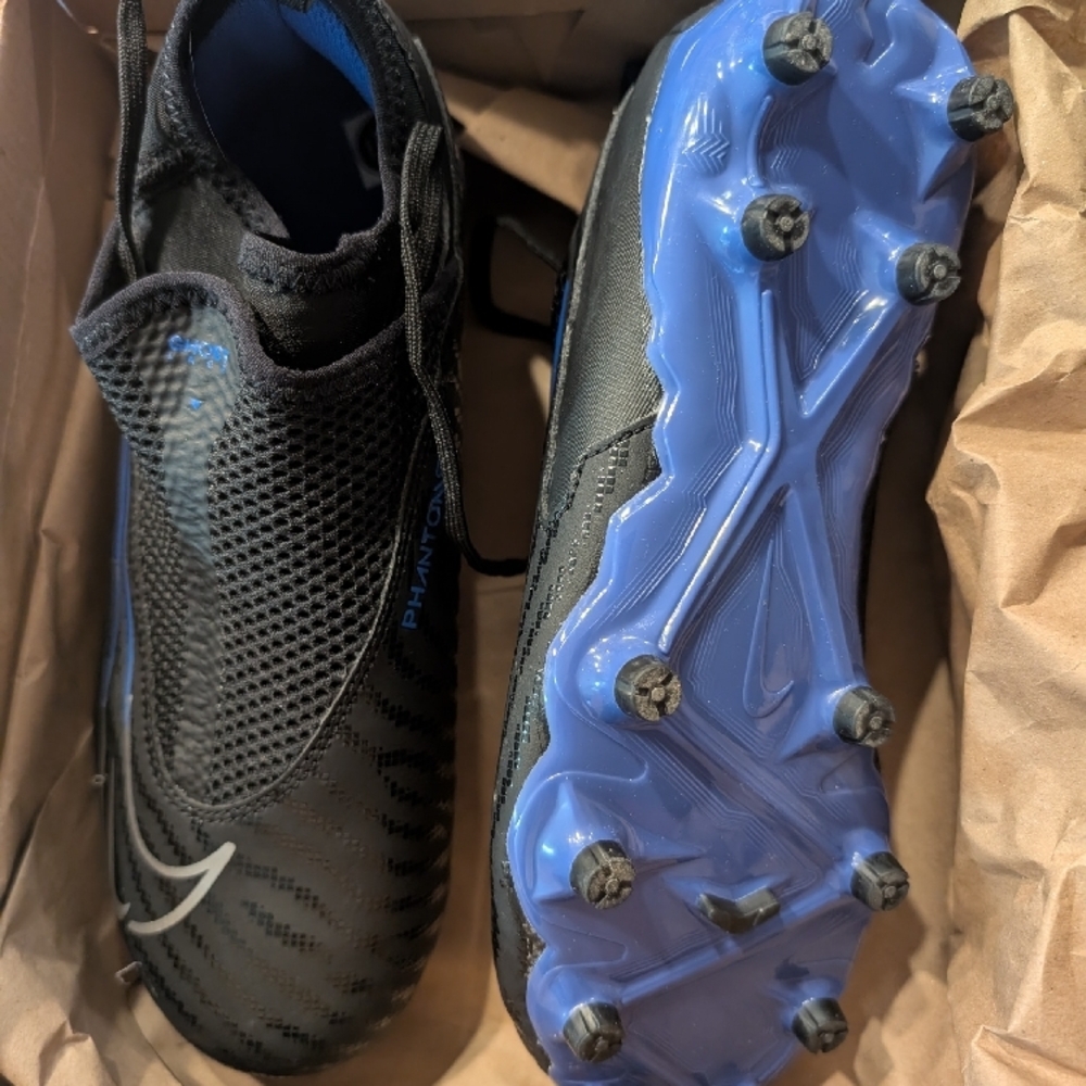 Nike Phantom GT2 Elite Dynamic Fit FG Black/Blue Men's Soccer Cleats